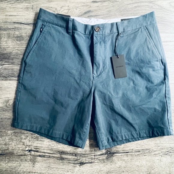 NWT Bonobos, Stretch Washed Chino Short 2.0, After Midnights (Blue), 33" - Picture 4 of 10